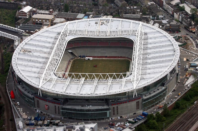 An aerial view of the Emirates Stadium