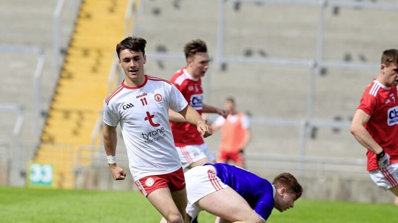 Darragh Canavan in action for Tyrone U20s during last year&#39;s All-Ireland semi-final against Cork. Picture by Philip Walsh 