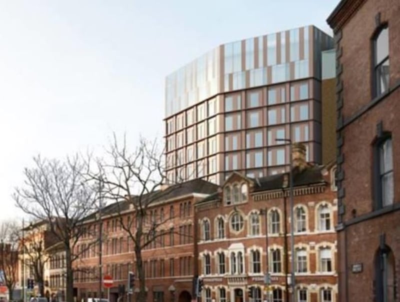 How the new Andras House aparthotel scheme would look on Bedford Street.