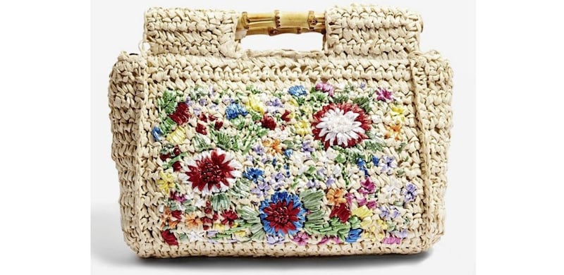 Topshop&nbsp;Embroidered Bamboo Tote Bag, &pound;27 