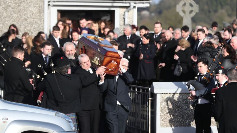 Her boyfriend and fellow DARK band member Ole Koretsky was among mourners at the service.