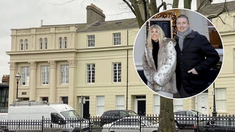 Husband and wife team Anthony and Andrea Kieran (inset) are set to continue their regeneration project at Belfast&#39;s Upper Crescent. 