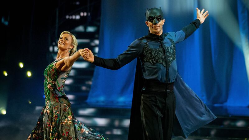 The retired footballer and his professional partner Nadia Bychkova will be dancing a quickstep to a song from The Greatest Showman on Saturday.