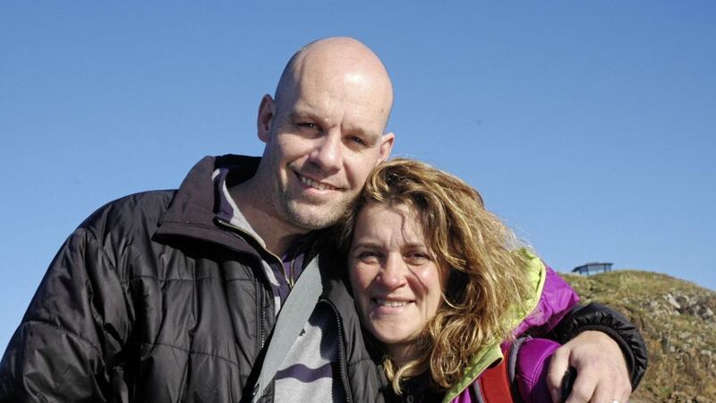 Physiotherapist and nutritional therapist Louise Blanchfield with her husband Richard 