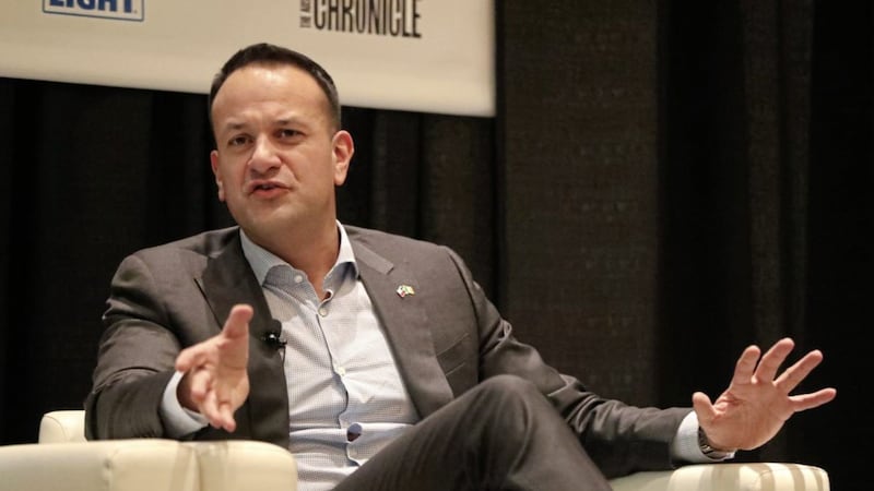 Taoiseach Leo Varadkar is interviewed by Evan Smith, CEO of Texas Tribune at the SXSW festival in Austin Texas at the beginning of his week long visit to the US Picture by Niall Carson/PA 