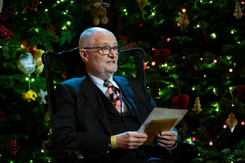 Jim Broadbent read an extract from Letters from Father Christmas by JRR Tolkien during the concert. Aaron Chown/PA Wire