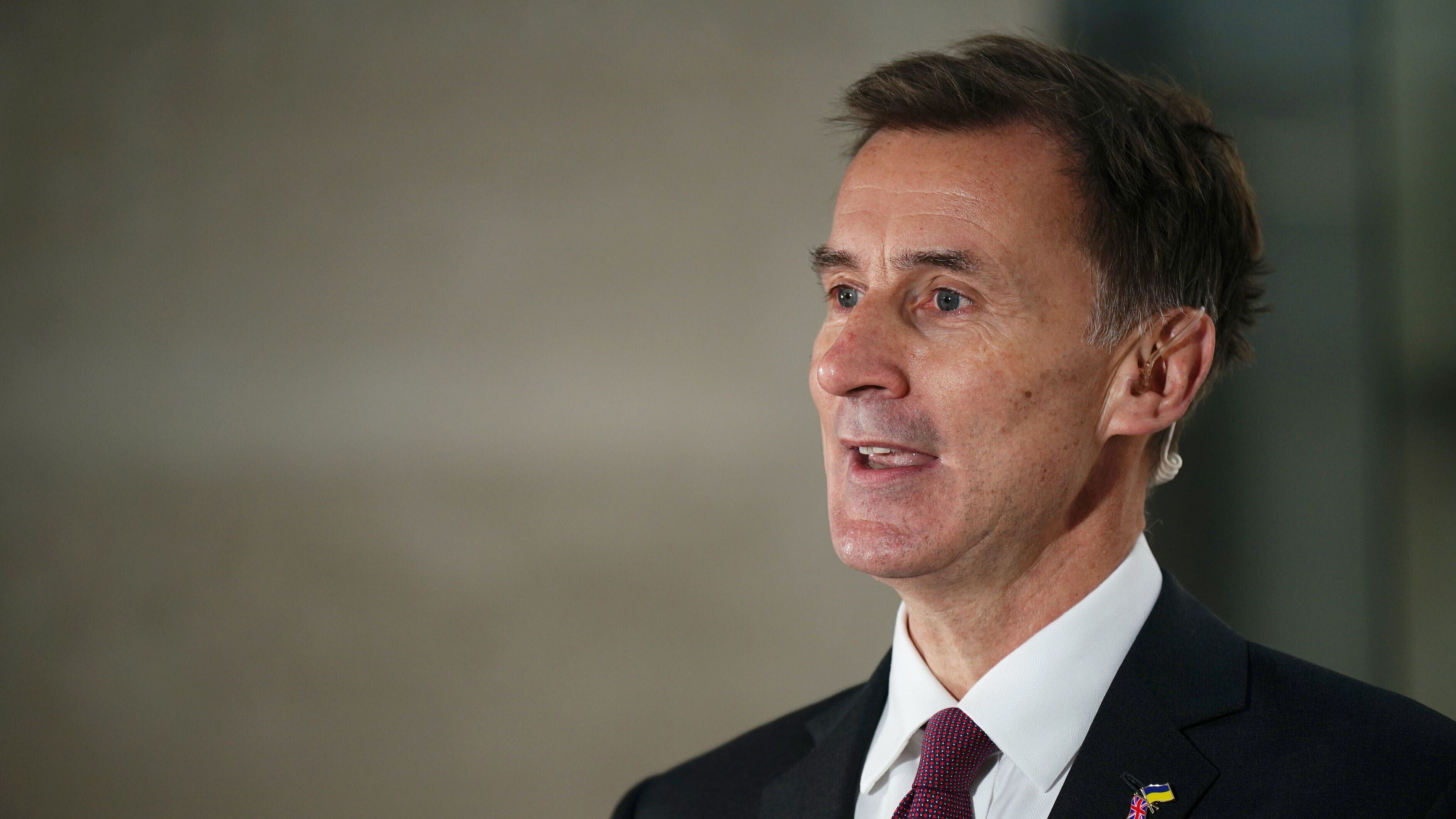 Chancellor Jeremy Hunt could not give a date (Aaron Chown/PA)
