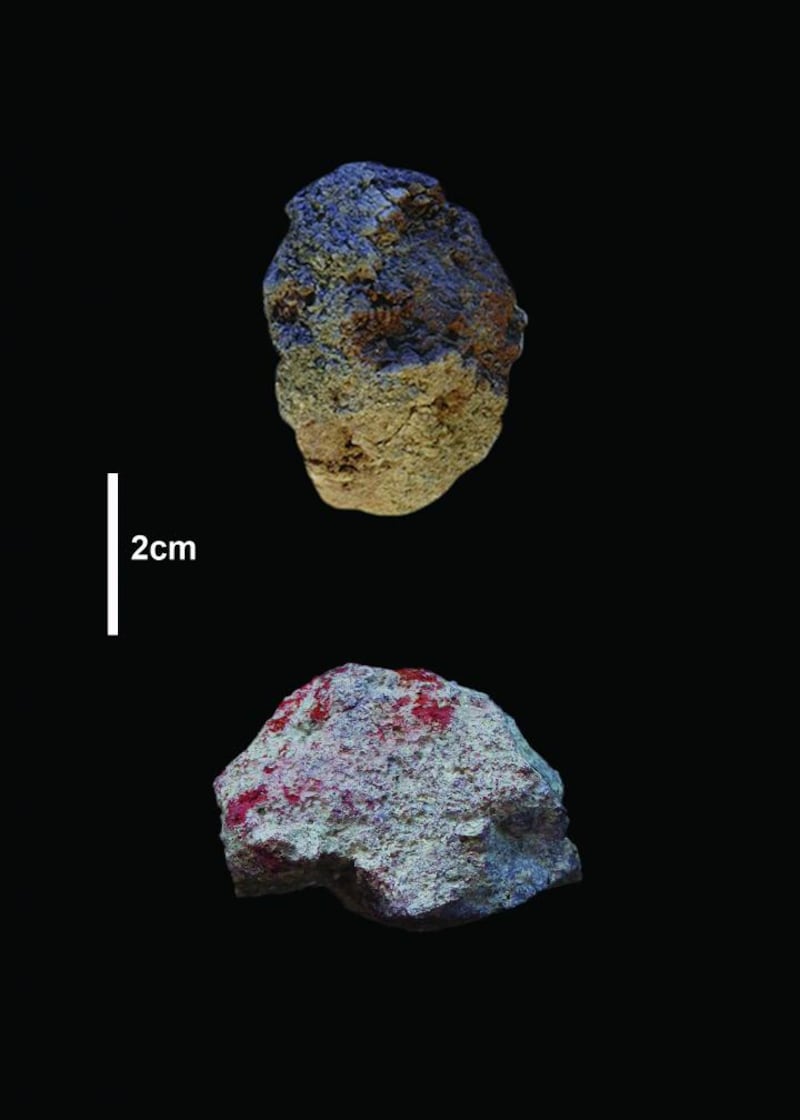 Pigments from the Olorgesailie Basin.