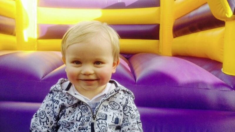 Marie Louise&#39;s son James enjoying his first birthday party 