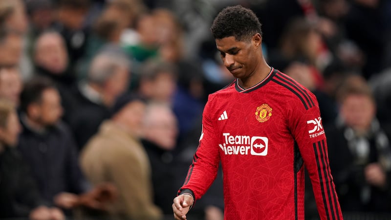 Erik ten Hag said Marcus Rashford is “not happy” with his current form (Zac Goodwin/PA)