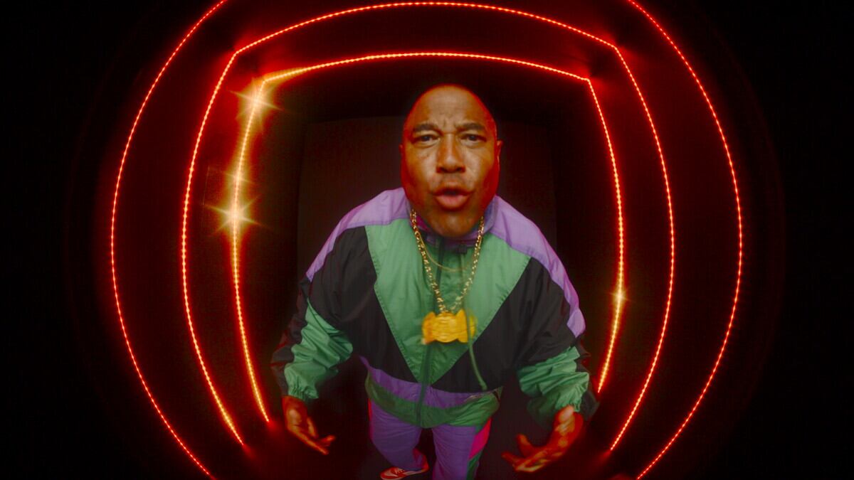 John Barnes can be heard rapping in the music video (Quality Street/PA)