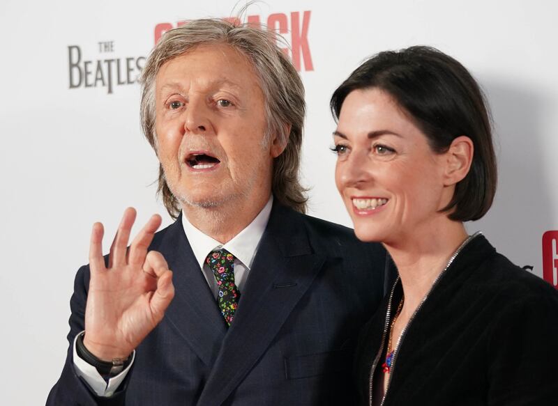 Sir Paul McCartney and his daughter Mary McCartney
