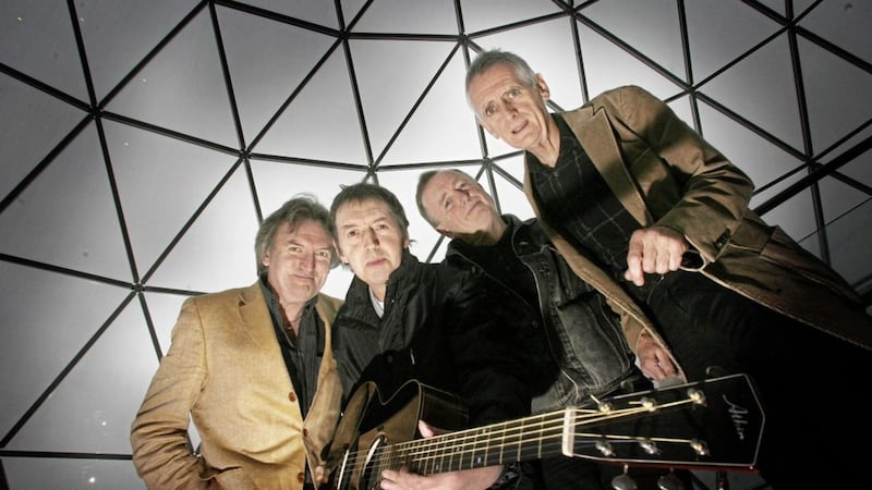 Eamon Carr, far right, with the other members of Irish Celtic rock band Horslips - Jim Lockhart, Johnny Fean and Barry Devlin - before a series of 2009 gigs in Belfast and Dublin. Picture by Hugh Russell <!--[if gte mso 9]><xml>
 
  Normal
  0
  
  
  false
  false
  false
  
   
   
   
   
   
  
  MicrosoftInternetExplorer4
 
</xml><![endif]--><!--[if gte mso 9]><xml>
 ="false" LatentStyleCount="156">
 
</xml><![endif]--><!--[if gte mso 10]>
 /* Style Definitions */
 table.MsoNormalTable
	{mso-style-name:"Table Normal";
	mso-tstyle-rowband-size:0;
	mso-tstyle-colband-size:0;
	mso-style-noshow:yes;
	mso-style-parent:"";
	mso-padding-alt:0cm 5.4pt 0cm 5.4pt;
	mso-para-margin:0cm;
	mso-para-margin-bottom:.0001pt;
	mso-pagination:widow-orphan;
	font-size:10.0pt;
	font-family:"Times New Roman";
	mso-ansi-language:#0400;
	mso-fareast-language:#0400;
	mso-bidi-language:#0400;}
</style>
<![endif]-->