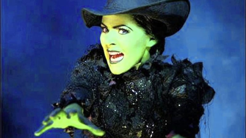Rachel Tucker as Elphaba in the long-running West End production of hit Wizard of Oz-inspired musical Wicked