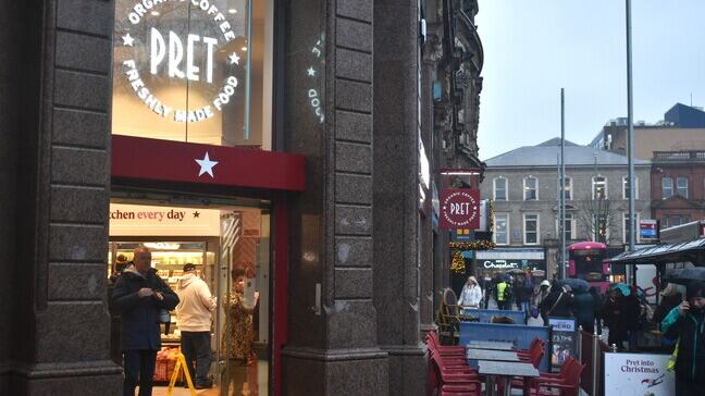 The newly opened Pret a Manger on Donegall Square West in Belfast. Picture by Rohit Balaji