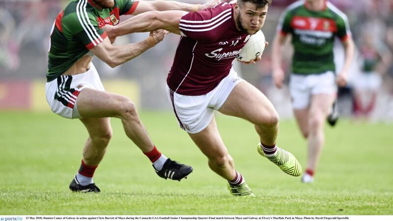 Damien Comer&#39;s absence has been a real blow to Galway&#39;s attack this year. Picture by David Fitzgerald/Sportsfile. 