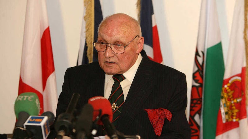 Former UVF leader Gusty Spence is believed to have been brought into the organisation at meeting in Pomeroy in Co Tyrone 