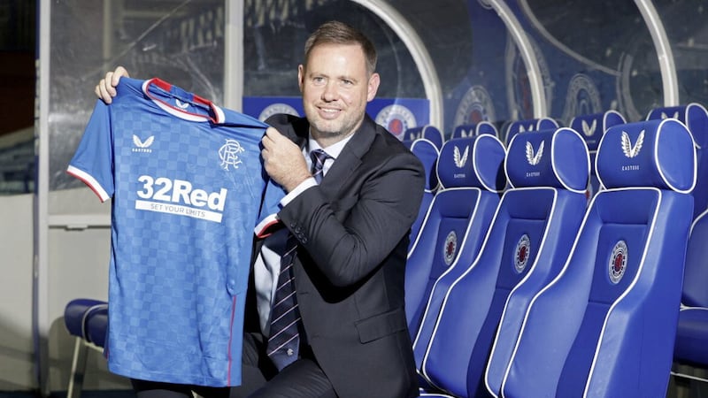 Newly appointed Rangers manager Michael Beale during a press conference at Ibrox on Thursday 