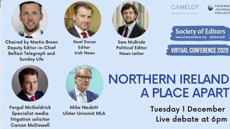 Last night&#39;s debate heard from Noel Doran, editor of the Irish News, Allison Morris, security correspondent, Sam McBride, political editor of the News Letter, Mike Nesbitt, UUP assembly member and Fergal McGoldrick, specialist media litigation solicitor at Carson McDowell 