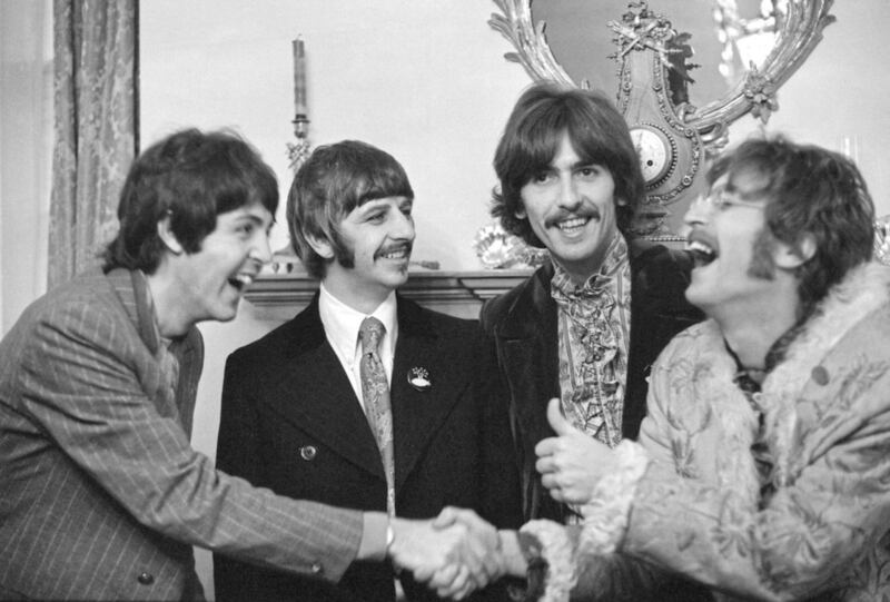 The Beatles at the launch of Sgt Pepper's Lonely Hearts Club Band in 1967.&nbsp;Picture by Linda McCartney
