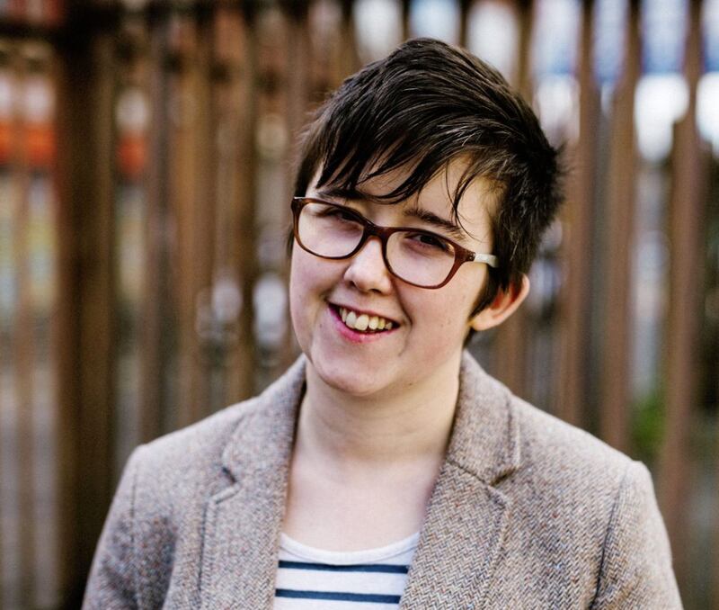 Lyra McKee who was shot dead while observing rioting in Derry 