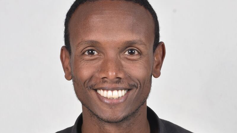 Befeqadu Hailu was handed the International Writer of Courage award by the poet Lemn Sissay.