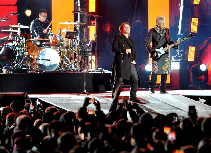 U2 confirm upcoming Las Vegas residency in Super Bowl trailer (Nick Ansell/PA)