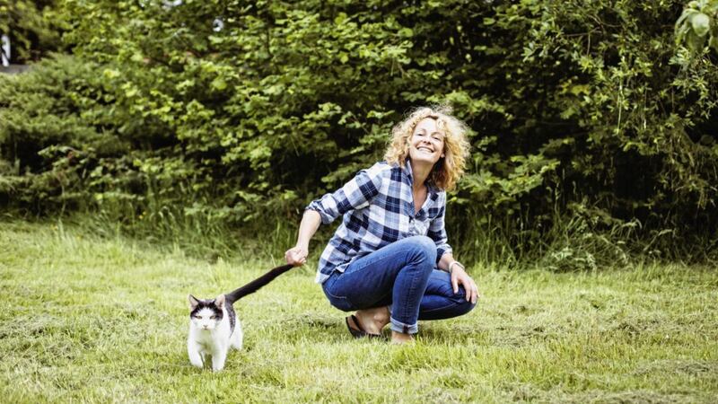 A Country Life for Half the Price: Presenter Kate Humble and friend 