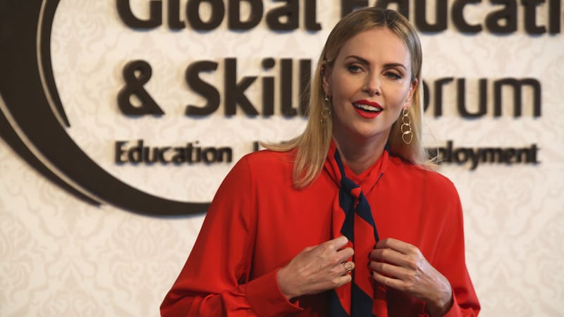 Theron spoke on Saturday at the Global Education and Skills Forum being held in Dubai.
