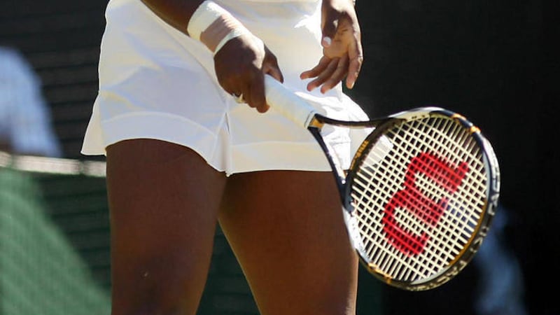 Serena Williamson plays her quarter-final Wimbledon match today in her quest to win a sixth Ladies&#39; Singles title 