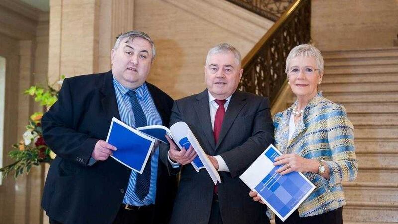 The now-defunct Independent Financial Review Panel with (from left) Alan McQuillan, Pat McCartan and Dr Henrietta Campbell 