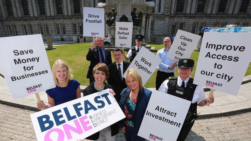 Members of the Belfast One Board kick-starting the five year strategy 