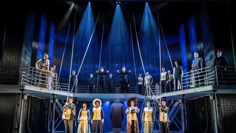 Passengers ready to disembark in Titanic The Musical. Picture by Pamela Raith Photography