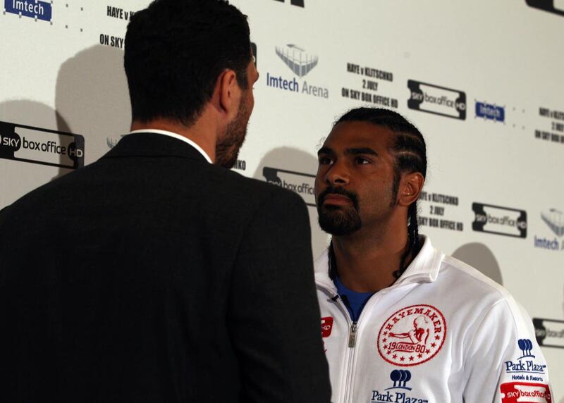 David Haye used an injured toe as an excuse for his defeat to Wladimir Klitschko