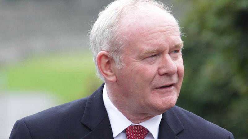 Martin McGuinness said he was pleased the DUP had made a complaint to Stormont&#39;s standards commissioner about Daith&iacute; McKay. Picture by Margaret McLaughlin 