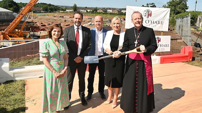 A sod cutting ceremony officially marked the start of construction at new £35m state-of-the-art Holy Trinity College in Cookstown