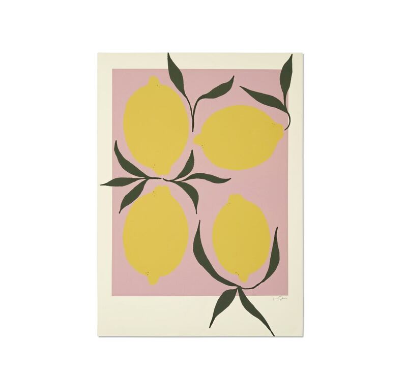 Pink Lemon Print by Anna Morner, MADE.com