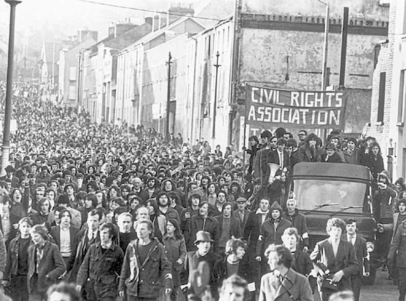 File photo of the civil rights march in Derry on Bloody Sunday