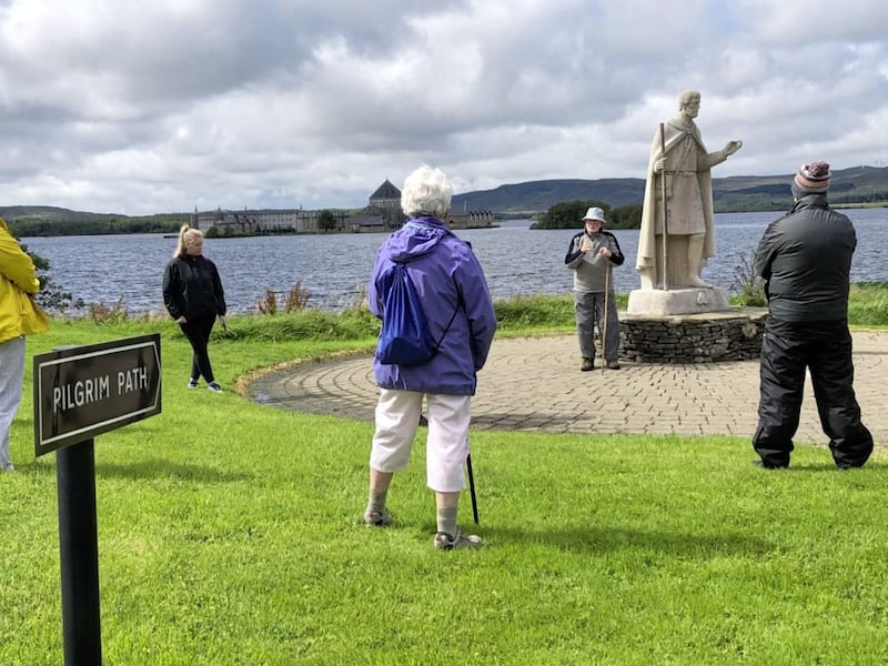 The refurbished pilgrim path at Lough Derg opened in July 