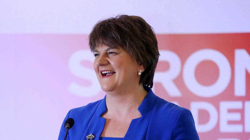 DUP leader Arlene Foster is determined to keep the Stormont show on the road. Picture by Kelvin Boyes/Press Eye 