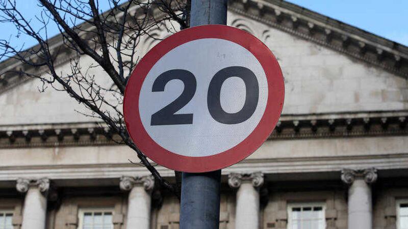 A new 20 mph speed limit is operating in Belfast city centre Picture by Mal McCann. 