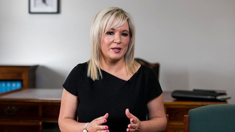 Sinn F&eacute;in deputy leader Michelle O'Neill pictured at Parliament Buildings on the Stormont Estate in Belfast&nbsp;