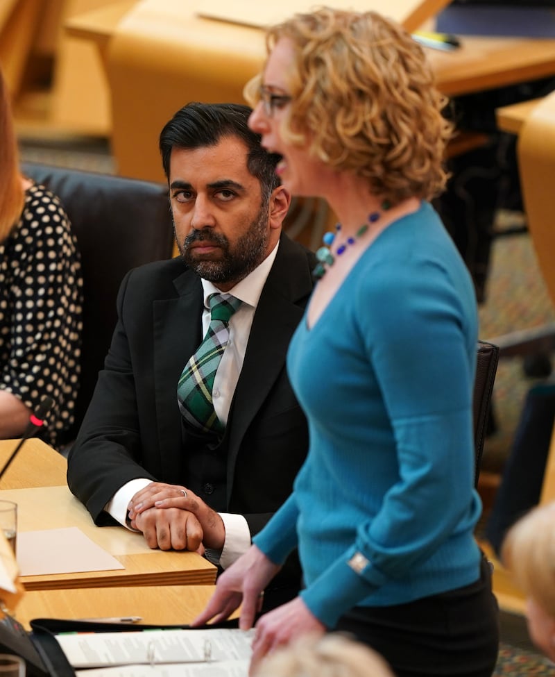 Humza Yousaf was strongly criticised by Lorna Slater after he ended the SNP-Greens powersharing deal