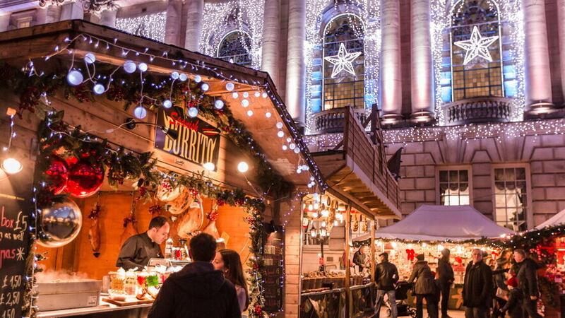 The Belfast Christmas market. Picture by Visit Ireland