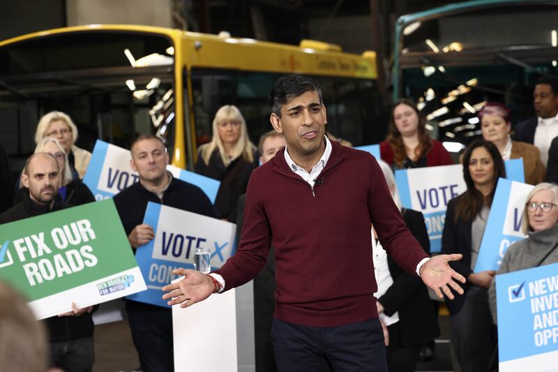 Rishi Sunak told reporters during a campaign visit to Derbyshire that the Government would deliver a ‘considered and thoughtful’ response to the report