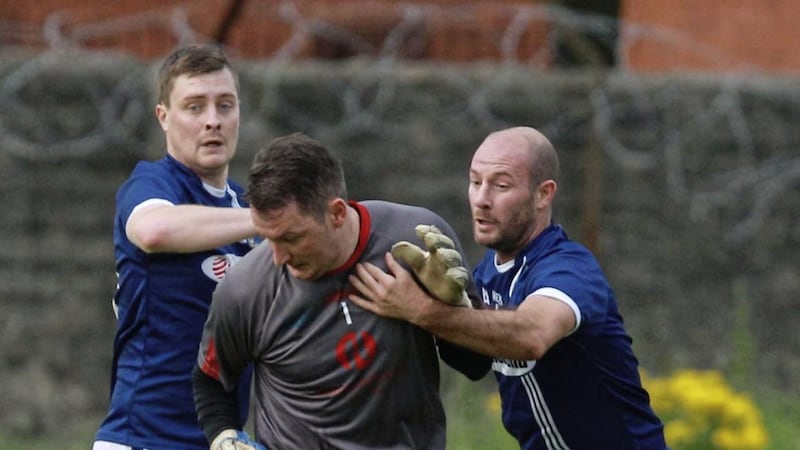 Kieran McGourty (right) is still going strong for St Gall&#39;s at 38 