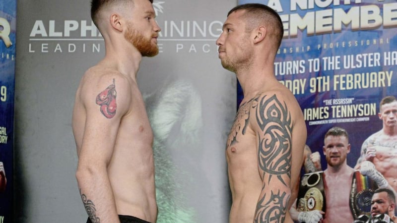 James Tennyson takes on unbeaten Garry Neale at the Ulster Hall tonight. Picture Mark Marlow 