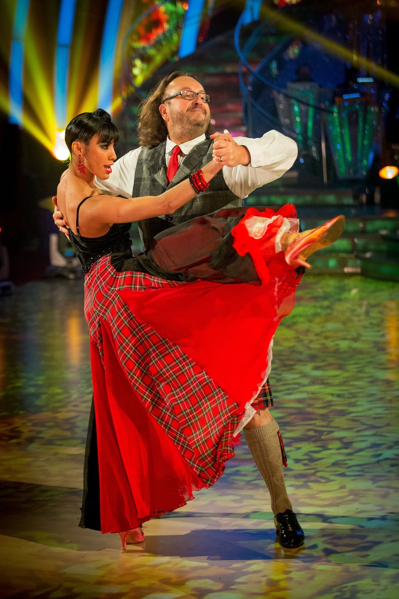 Karen Hauer and Dave Myers perform on Strictly Come Dancing