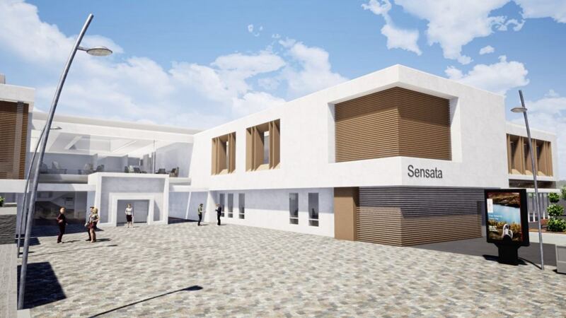 Computer generated impression of the technology centre Sensata wants to build in Newtownabbey. 