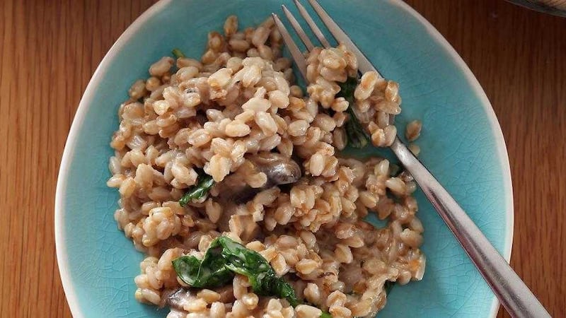 Niall&#39;s spinach pearl barley risotto &ndash; a hearty meal for the weather we&#39;re having 